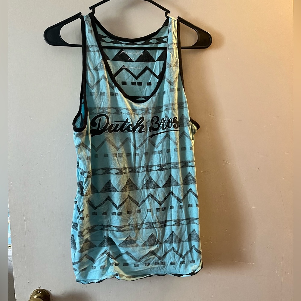 Dutch bros tank top.